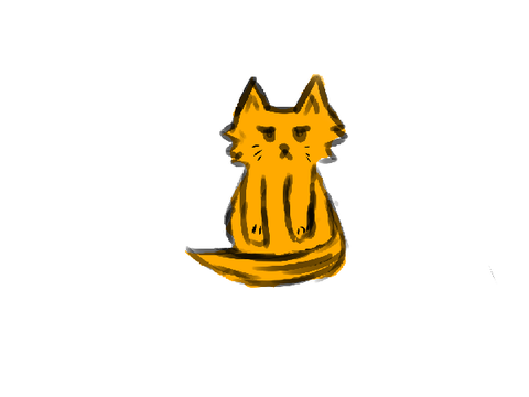 weird Orange cat thing