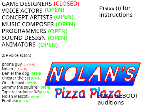 5 nights at nolan's reboot auditions