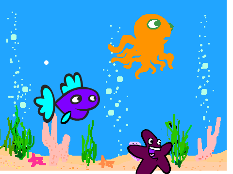 Under the sea coloring contest! remix