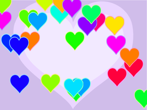 hearts changing colors remix