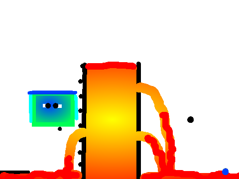 Big fat jumping guy