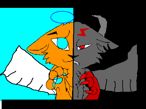 make two faced cat one evil and good remix