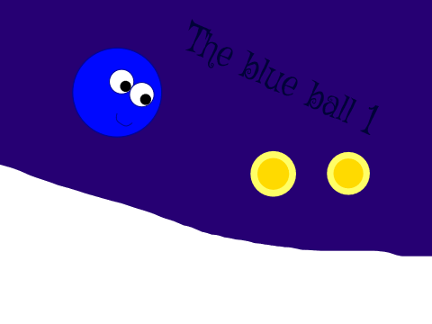 The Blue Ball 1 - Przewijana Platwormówka