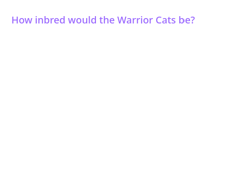 how inbred would the Warrior Cats be?