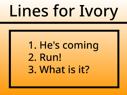 Lines for @IvoryAnimations