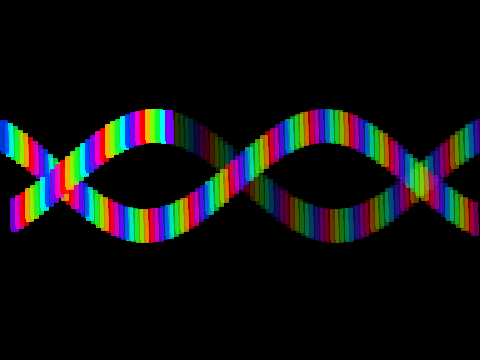 Rainbow Helix wave