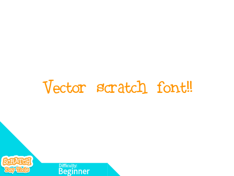 How to use the "Scratch" Font in vector (Scratch 3.0)