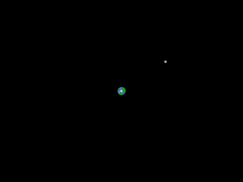 Earth and moon