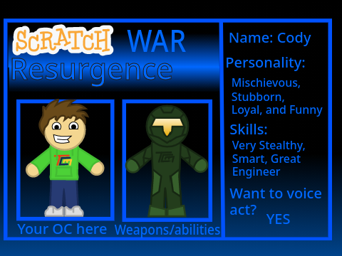 Cody in Scratch War: RESURGENCE?