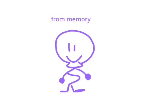 So I drew myself but...