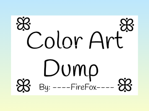 ➳ Color Art Blump