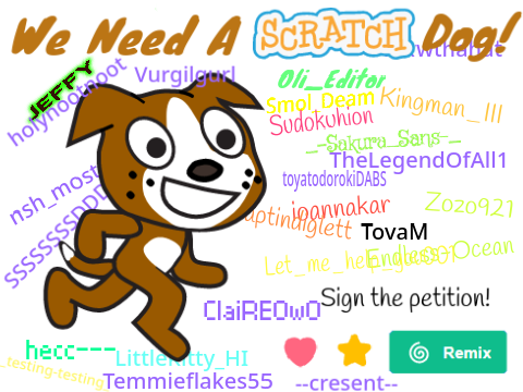 Petition to add a Scratch Dog!