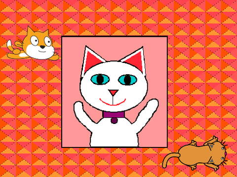 Crazy cat fuzzy fuzzy cute