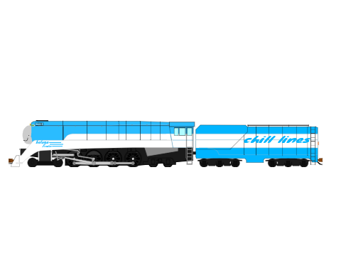 beluga train side view