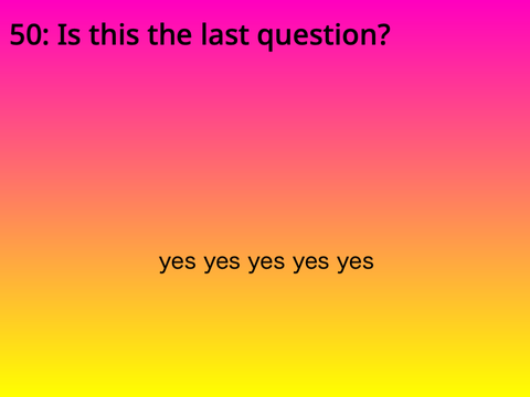 50 random questions