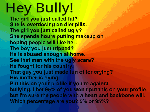 Stop Bullying! Repost this and spread the word! remix