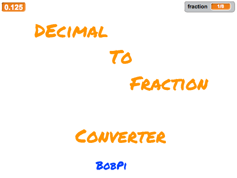 Decimal to Fraction Converter