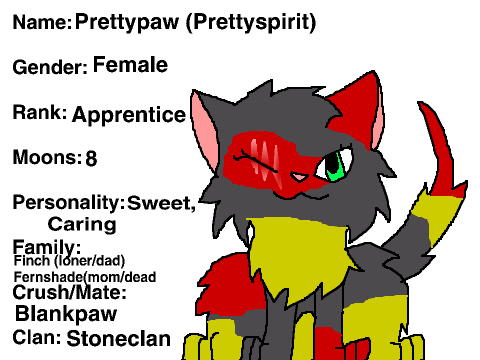 CrystalClan RP Character Template remix