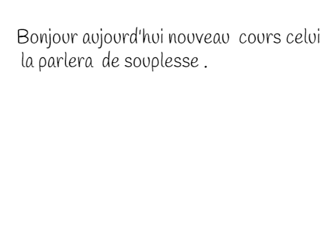 Cours 4 La souplesse