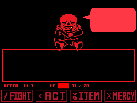 Underfell: Sans fight but you can't lose