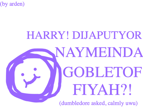 dumbledore asked, CALMLY