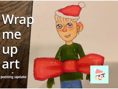 Wrap me up art - scratch advent calendar 6