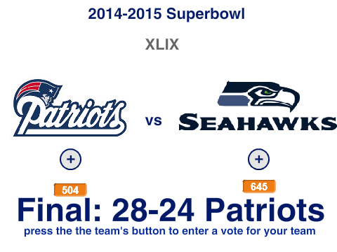 Patriots or Seahawks
