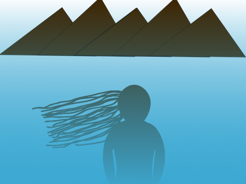 "Wanderer Above the Sea of Fog" inspired picture