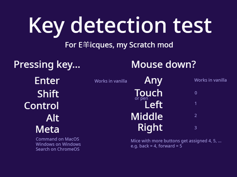 Key detection test (for E羊icques)