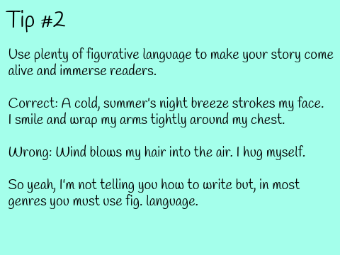 Two Writing Tips