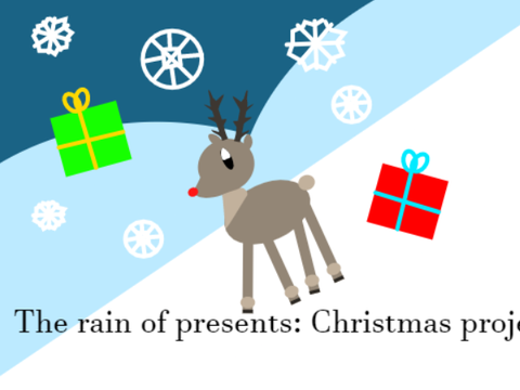 The rain of presents:Christmas project