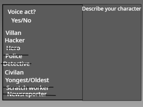 The sign-ups for the Scratch Mystery 
