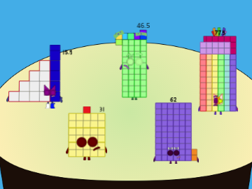 Numberblocks Band but Fifteens and a Half