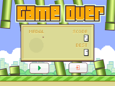 Flappy Bird but you die 100% of the time #game #all #hard