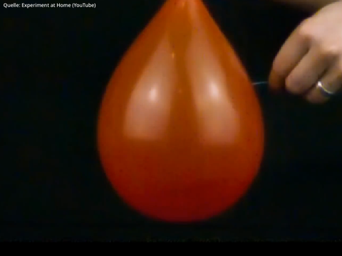 Bursting balloon in Slow-Motion