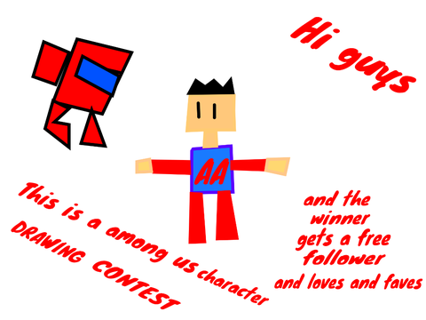 among us character drawing contest
