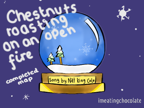 ❅ complete chestnuts on an open fire map!