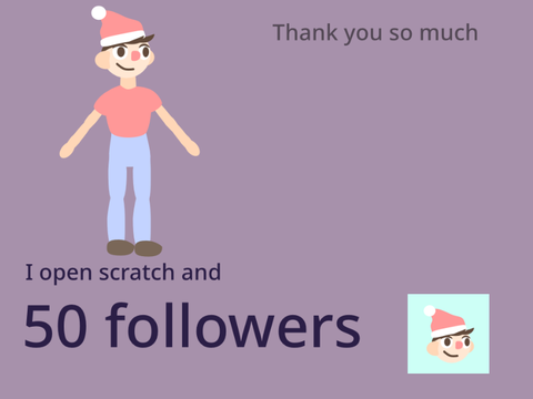 50 followers?!? + Full body oc - scratch advent calender 7