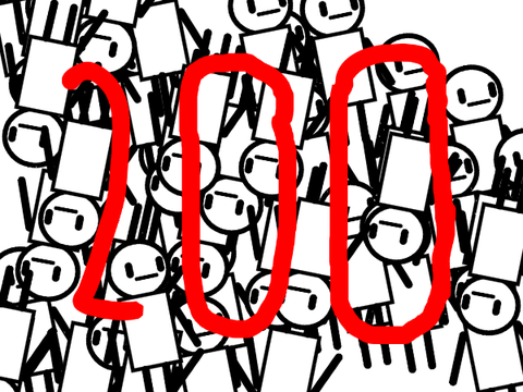 200 FOLLOWERS!!! :O