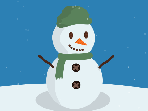 my snowman art!
