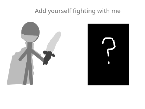 AY fighting with me