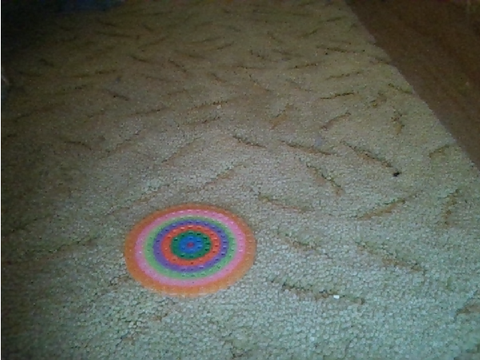 colorful circle perler beads