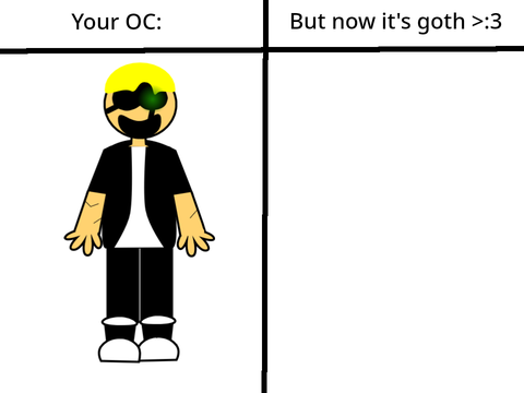 (REOPENED CAUSE IT IS) I'll Draw Your OC (but I'll make it goth >:3) remix