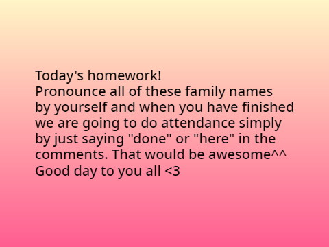 Family in Hangul pt.1