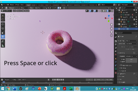 I made a donut in Blender!