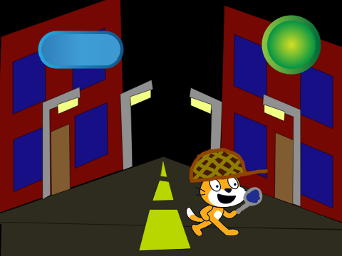 Detective Scratch cat