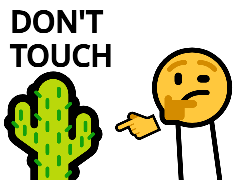 Don't TOUCH THAT CACTUS