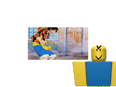 add yourself laughing at evil noob with luffy