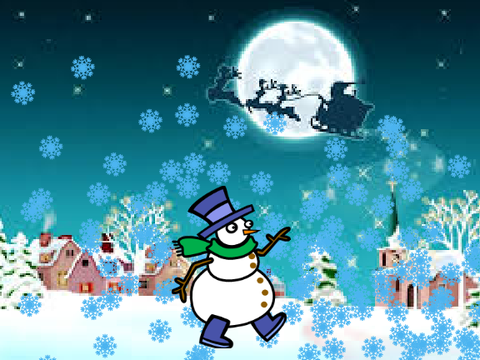 snowman saying"merry Christmas"