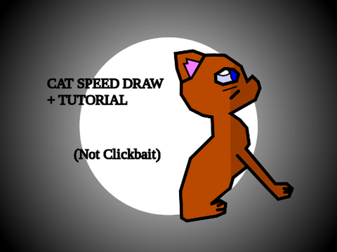 Cat Speed Draw + Tutorial!! (Thumbnail Not Clickbait)
